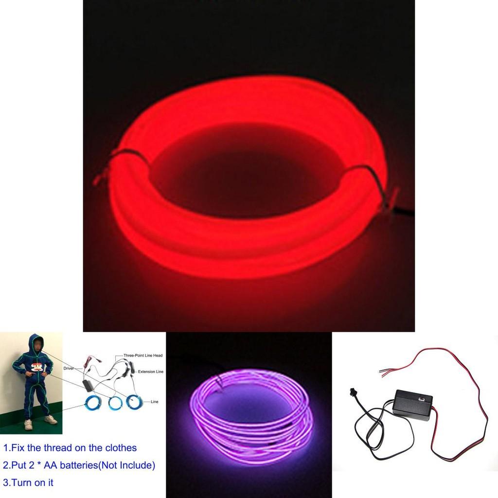 Energy Saving El Wire Costume Illuminated Strips For Stickman Figures At Parties And Camping