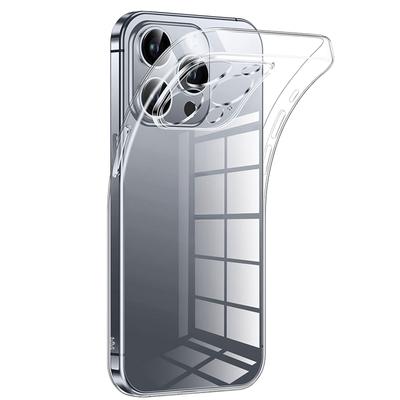 Ultradünne transparente Silikon-Softcase-Hülle für iPhone 15 16 14 13 12 Mini 11 Pro Max Plus 13Mini 12Mini Transparente Hülle Coque