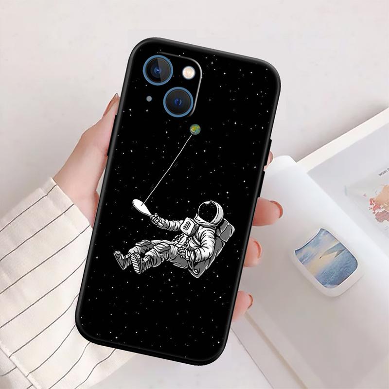 BH4 Astronaut Planet Space Moon Phone Case for Samsung Galaxy S20 S21 S22 Ultra FE + Plus A21S A22 A24 A25 A26 A30 A30S A31