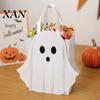 Festive Candy Packs for Students Halloween Ghost Cardboard Gift Bag, Cute Goodie Bags Party Supplies Children with Handle Birthday, Trick or