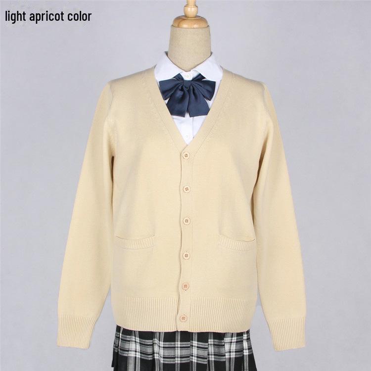 Svetr kardigan ve stylu sen pro JK pro ženy - Vysokoškolská uniforma, jaro a podzim