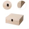 Wooden Box Bridesmaid Favor with Clasp Candy Case DIY Hinged Decorative Rustic Unfinished
