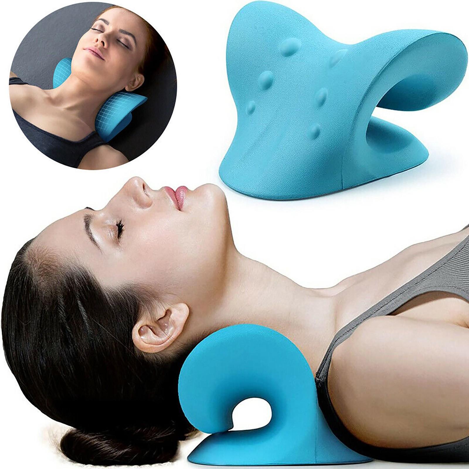 

Розтяжка шийного відділу хребта Розслаблення шиї Плечі Розслаблення шийних м’язів Пристрій тяги Масаж плеча Подушка Корекція хребта One Size