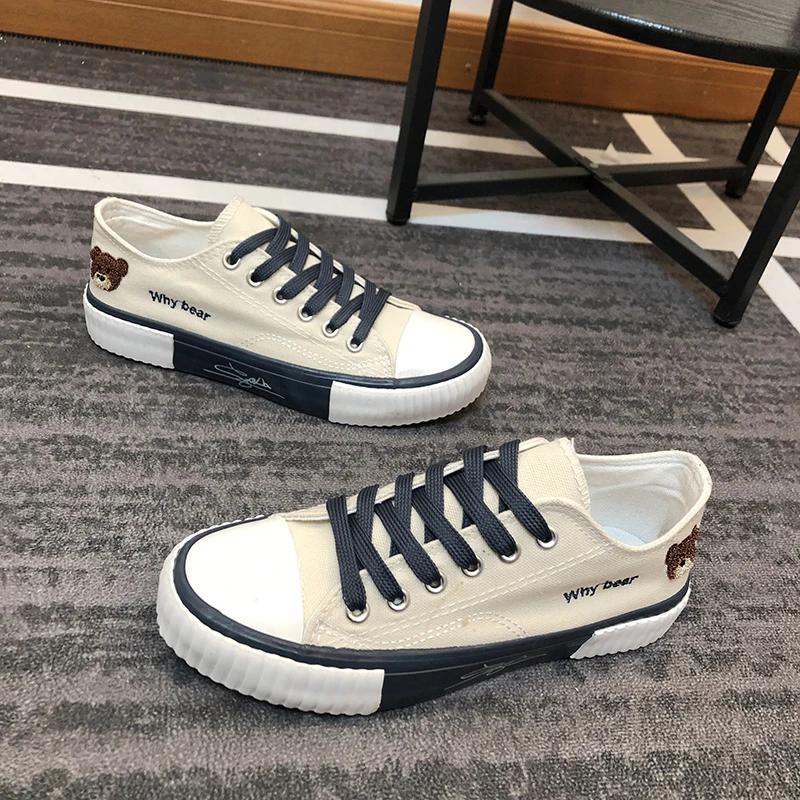 Fashion Shoes Woman 2024 Trend Cute Canvas Shoe Women Breathable Sneakers Sport Shoes for Woman Casual Vulcanized Shoe Flats High Top