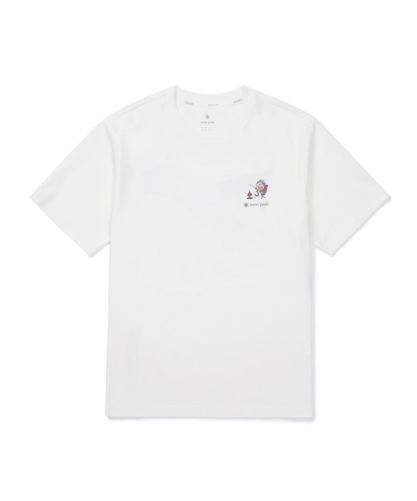 SNOWPEAK APPAREL [Snow Peak | Doraemon] Campfire Short Sleeve T-Shirt (S26Mufts95) Off White