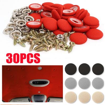 30 pezzi Fibbie per Soffitto Interno Auto Viti di Fissaggio Tessuto Soffitto Cielo Auto Cura Fibbia in Tessuto Rivetti di Fissaggio per Riparazione Automobilistica