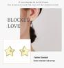 925 Sterling Silver Five-Pointed Star Stud Earrings: Women's Classic and Elegant Fashion Jewelry