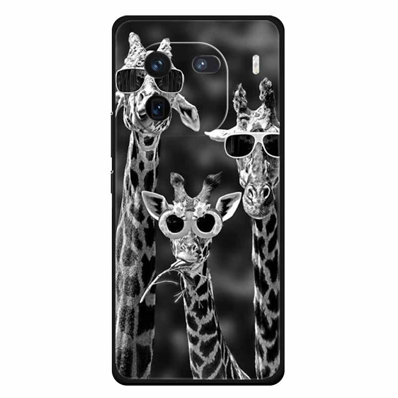 Für Vivo Iqoo 12 Hülle Weiches Silikon Katze Eule Mode Rückseitenabdeckungen für Vivo iQOO 12 Pro Hüllen Marmor Stoßfeste Handyhüllen Iqoo12