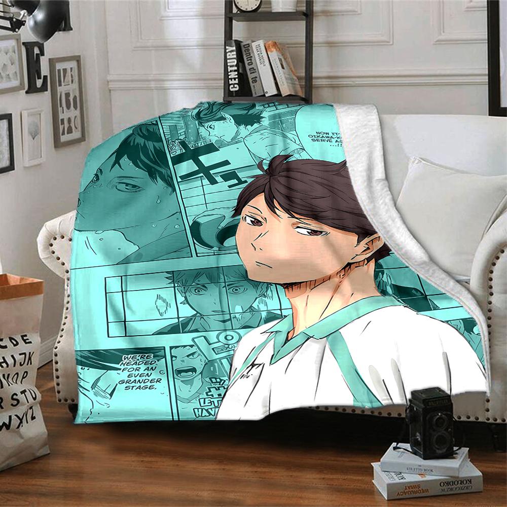 1pc Oikawa Tooru2 Blanket, Gift, for Men and Women, Soft Blanket, Good for Sofa Bed Couch Travel, Lightweight Flannel Blanket