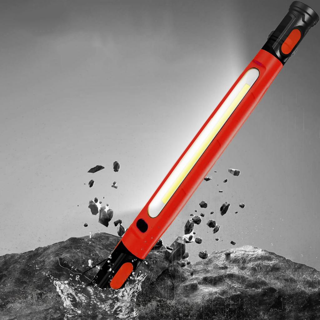 Magnetic Work Light 5200mAh Rechargeable LED Work Light Bar with Hooks Job Site Lighting for Mechanic/Car Repairing/Garage