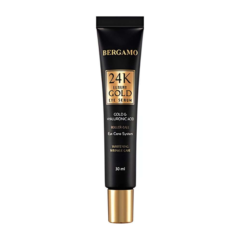 Bergamo 24K Luxury Gold Eye Serum Anti-Aging Firming Hydrating Eye Care 30ml
