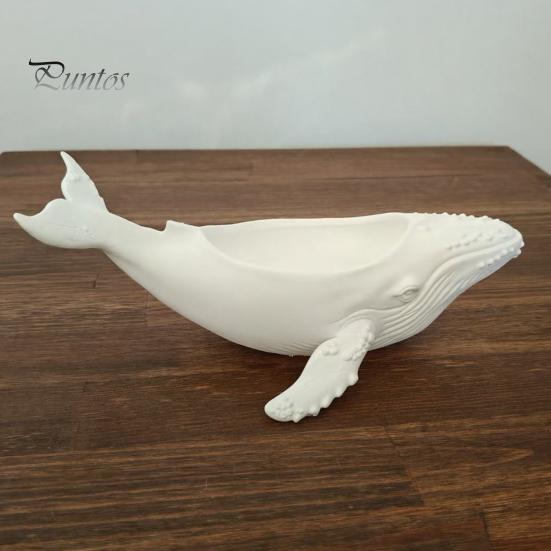 Hollow Storage Whale Humpback Bowl, with Groove, 3D Printed Shaped Box Ocean Style Desktop Decoration, for Jewelry And Small Items Sundries