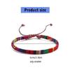 Pack of 12 Cotton Linen Bracelets Versatile Woven Bracelets Accessory Braided Chain for Daily Wear Dates Parties
