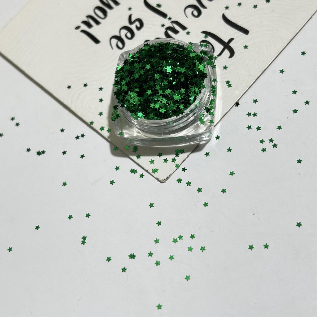 1mm Iridescent Star Nail Art Sequins - DIY Decorations