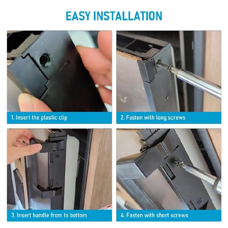 Campers Hardware Door Handle 3316882900 Part Accessory for Fridge DM2672 DM2682 DM2872 Black Pull Handle