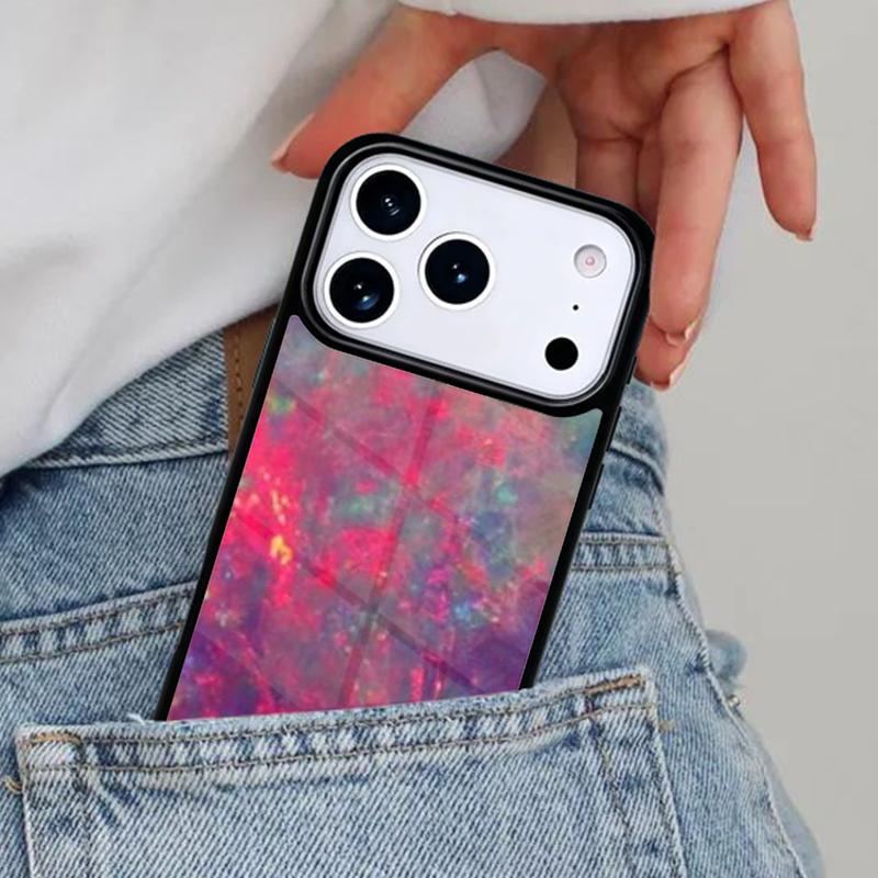 Opal Stone Iridescent Phone Case for iPhone 17ProMax 12 13 14 15 16e 17 Pro Max Plus Air Cover
