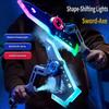 Cool Double Blade Tomahawk Sword Children'S Toy Boy Luminous Double Knife Flow Spray 2-In -1 Sound And Light Axe Laser Sword