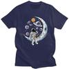 Bitcoin Crypto BTC To The Moon T Shirt Men  Cotton T-shirt Streetwear Tshirt Short Sleeve Astronaut Cryptocurrency Tees Tops