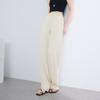 Sancai 2025 Summer Elastic High-Waist Slim Straight-Leg Casual Pants