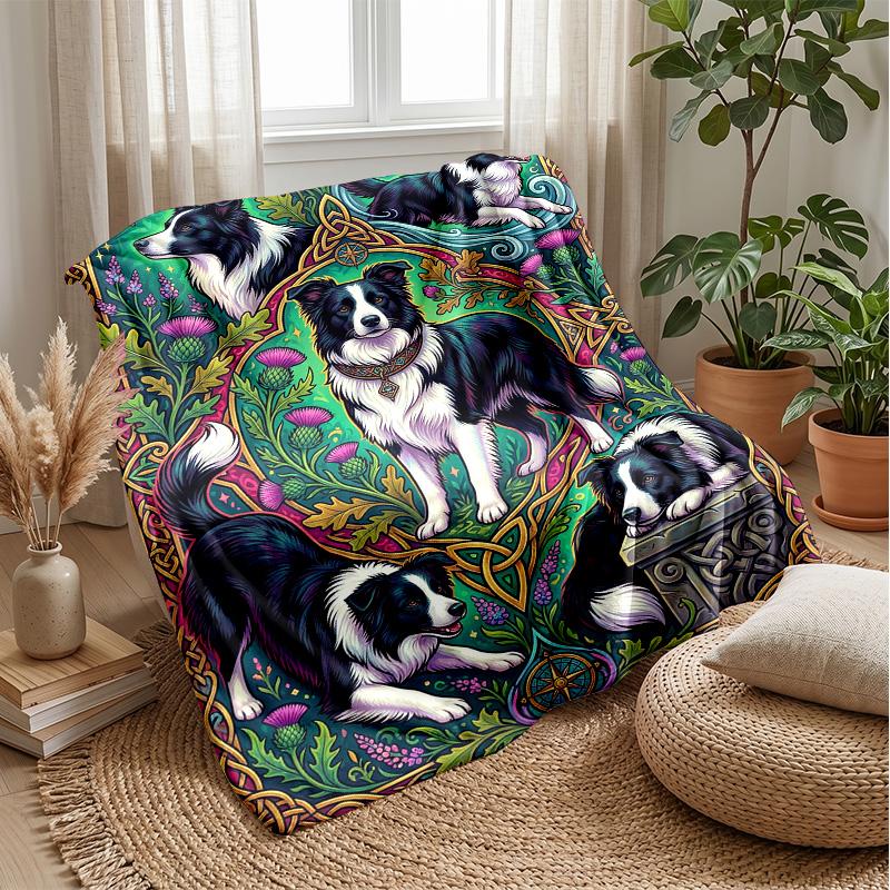 Blue Tigers In Flames Blanket Personalized Name Flannel Blanket Soft Cozy Plush Throw for Sofa Bed Lightweight Home Decor