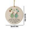 Friends Christmas Ornaments Acrylic Decorative Christmas Tree Decor Handmade Heart Shape Keepsake Figurines Decoration For