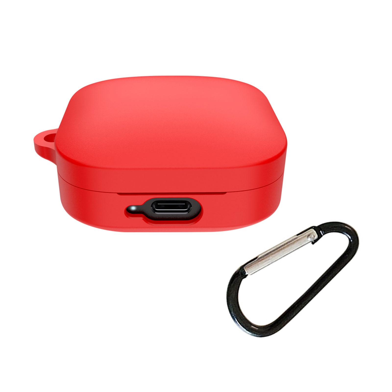 

Силиконовый защитный чехол для наушников с защитой от пыли и воды, гибкий силиконовый чехол для наушников Redmi Buds 6 красный