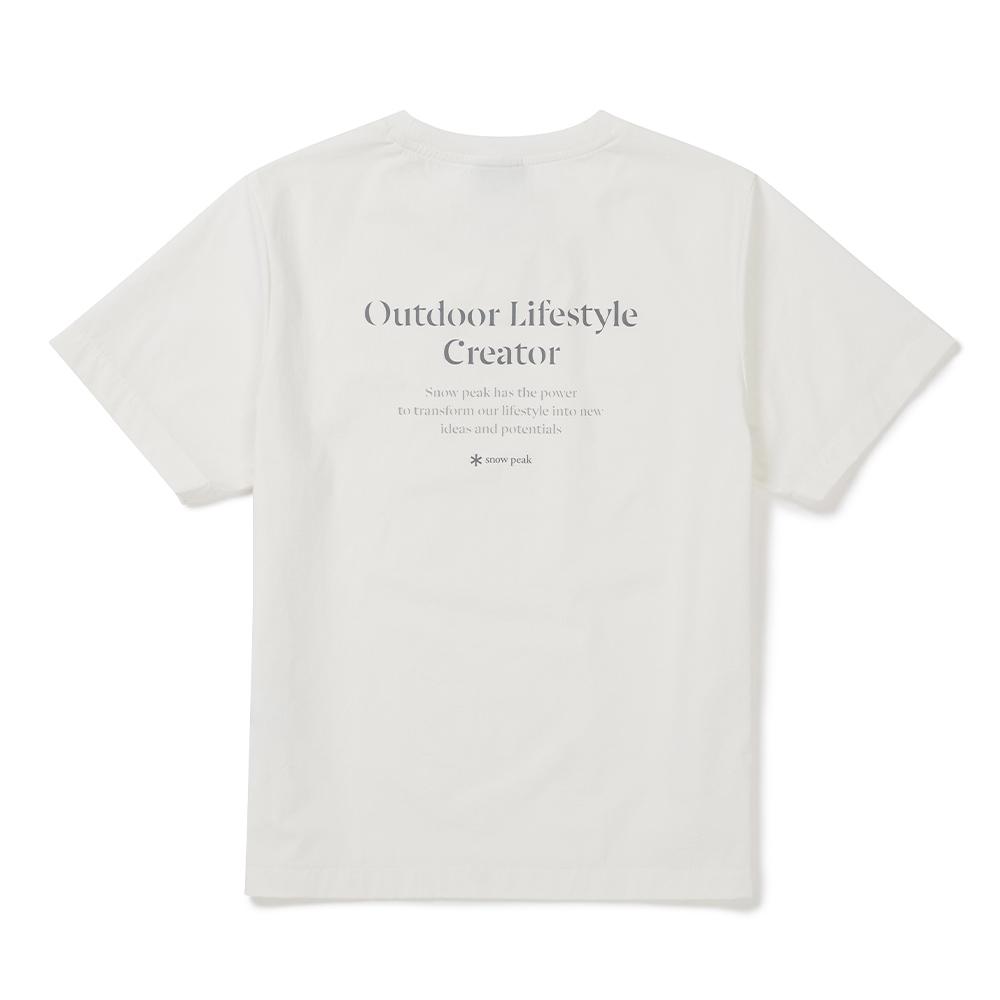 [Snowpeak] Thin-tech Women's Basic Short Sleeve T-shirt Off White (S25MWSTS33)