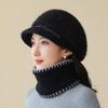 Hat Female Winter Warm Rabbit Hair Beret Cold Protective Ear Wool Hat In The Elderly Hat