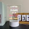 New Beautiful Acrylic LED Night Light - Perfect 3D Table Party Lamp for Mom's Special Birthday or Mother's Day, Lovely Bedside D