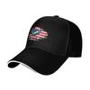 1pc Football & City Print Adjustable Unisex Vintage Baseball Cap for Men & Women - Soccer Fan Gear for Stadium Matches & Casual Wear