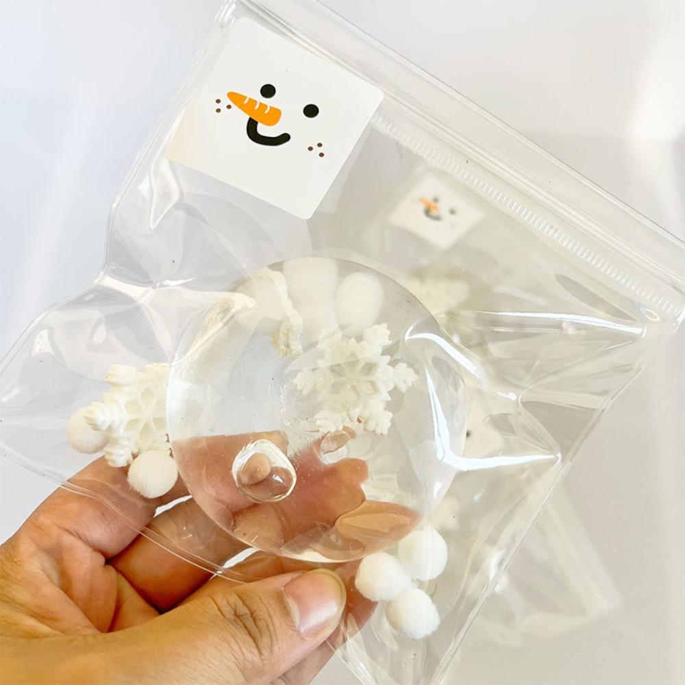 

Snowman Squeeze Toy Snowflake Handmade Ball Toy Funny Pinch Toy Kids Toys style A