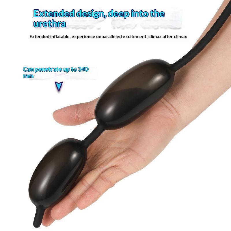 Inflatable Urethra Catheter Dilator Penis Plug Stimulator Silicone Urethral Sounding Rod Ejaculation Delay Sex Toy For Men Adult