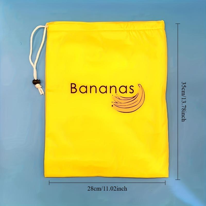 1pc Banana Storage Bag with "Banana" Label - Durable, Polyester Material, Perfect for Fresh Fruit Organization in The Kitchen