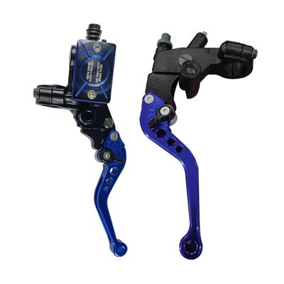 Upper Hydraulically Brake Lever Brake Clutch Cylinder Reservoir Levers Motorcycle 7/8" Brake Clutch Rod