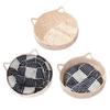 Cat Basket Bed with Cushion Cat Ear Cotton Rope Woven Pet Bed Breathable Cat Basket for Indoor Cats All Season Use