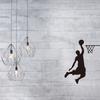 Wall Sticker Basketball Player Dribbling Wallpaper Comfortable Modern Home Accessory Door Decoration Art Decals