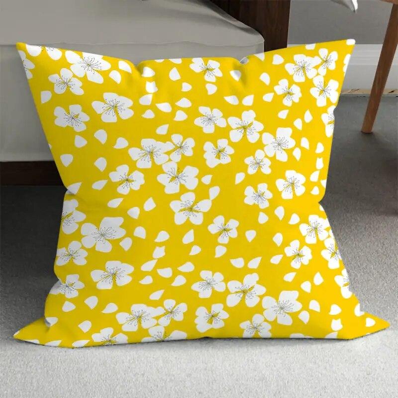 Spring Beautiful Pillowcase Abstract Floral  Living Room  Bed Sofa