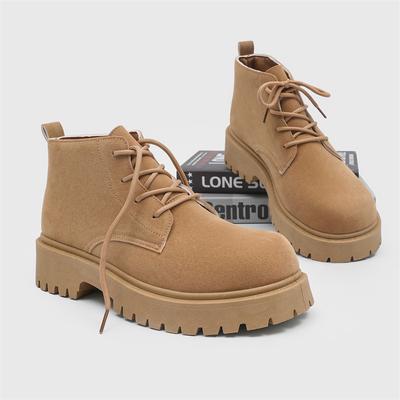 Herren High Top Plateaustiefel Britischer Stil High-End Chelsea Boots Mode Retro Herren Werkzeug Knöchelhohe Stiefel Herrenschuhe Botas Hombre