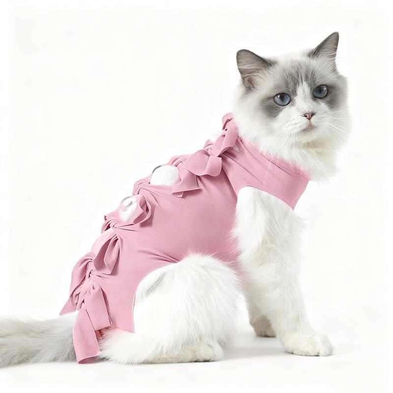 Cat Spay and Neuter Clothes Anti-licking Female Cat Surgical Clothes Lightweight and Breathable After Weaning Pet Clothing Cat Spay and Neuter Clothes
