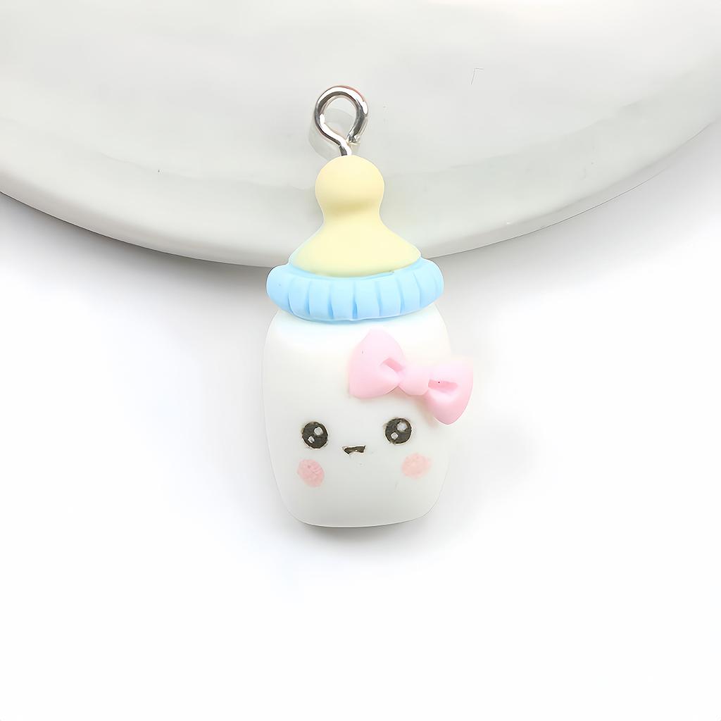 5Pcs Bear Bee Flower Donut Ice Cream Resin Earring Charms for DIY Keychain Bracelets Pendant Necklace Jewelry Making Findings