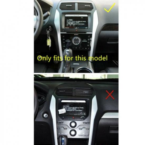 Interior Dashboard Console Navigation Cover Trim for Ford Explorer 2011-2015