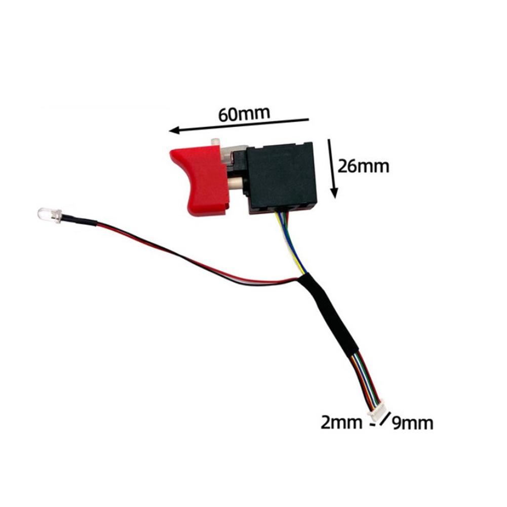 For Dayi 2106/161/169 Drive Control Board Switch 18V 21V Brushless Electric Wrench Motherboard Speed Switch Battery Pack 5.2x6.2
