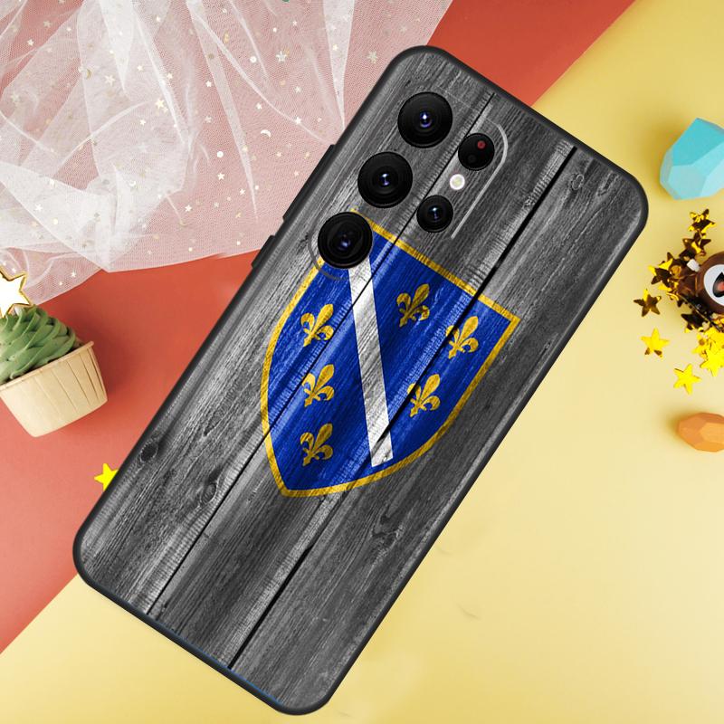 Bosnia and Herzegovina Flag Funda For Samsung Galaxy S24 Ultra S23 S22 Plus S21 S20 FE S8 S9 S10 Note 10 20 Ultra Case