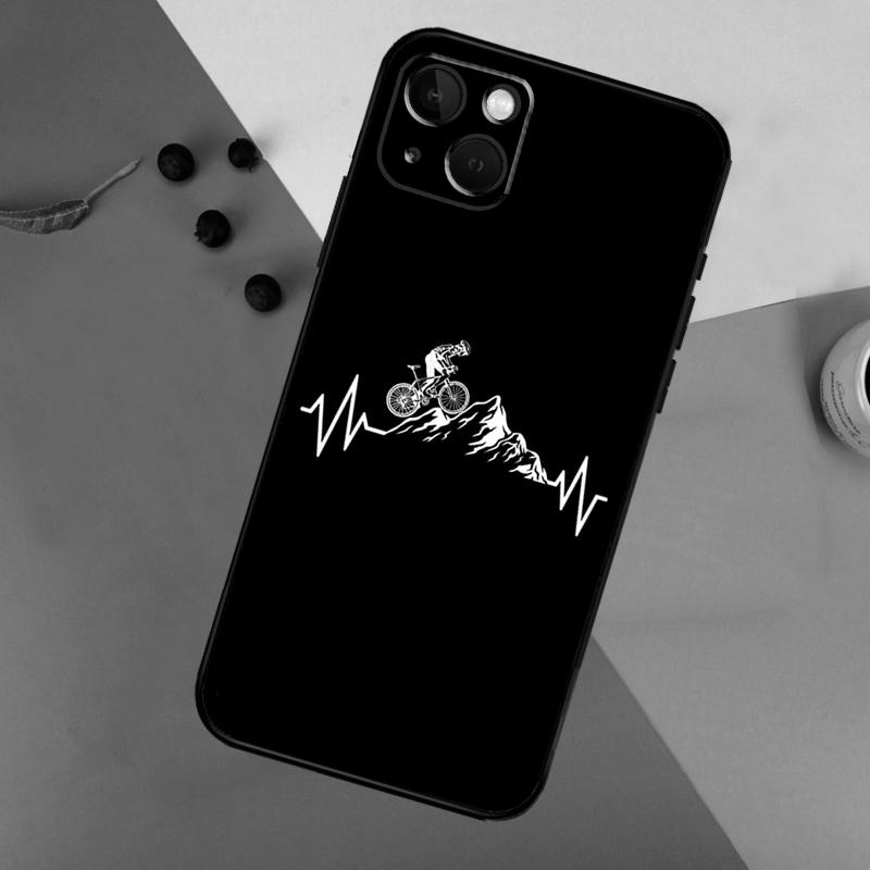 MTB Mountain Bike Cycling Bicycle Case For iPhone 16 15 14 13 12 11 Pro Max Mini X XR XS Max 7 8 Plus 2 Bumper Cases Cover
