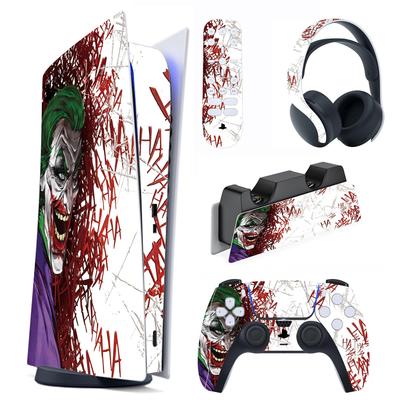 Pegatina para consola PlayVital ps5, pegatina de vinilo para mando ps5, estación de carga, auriculares, control remoto (versión digital), & & &