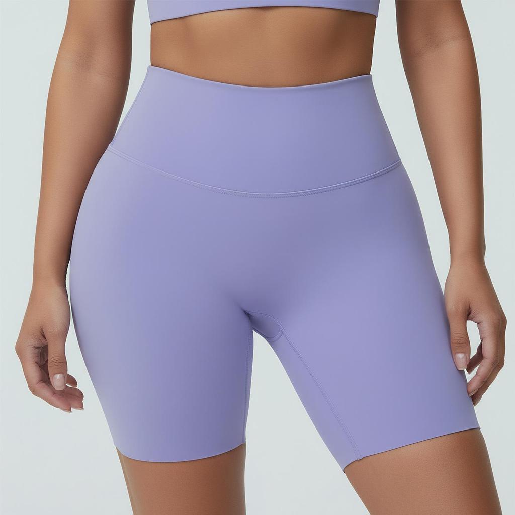 Hochelastische, hochgeschnittene, mittellange Yoga- und Radlerhose für Damen