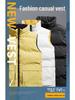 In-Stock Men's & Women's Double-Sided Thickened Down Cotton Vest with Stand-up Collar - Warm, Trendy, Casual for Autumn/Winter