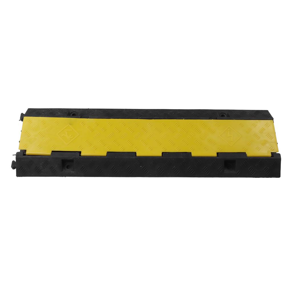Cable Protector Ramp 1 Meter 3 Channel Driveway Cord Cover Rubber Traffic Speed Bump for Indoor