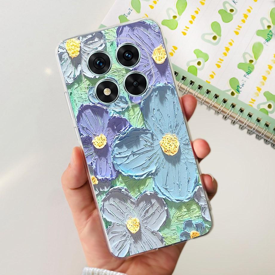 For Xiaomi Redmi Note 14 14Pro Case Coque Soft Silicone Back Cover Flower Butterfly Love Heart Clear Funda Redmi Note14 Pro Capa
