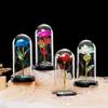 Gold Foil Rose Acrylic Cover Night Light - Preserved Flower Gift for Christmas, Valentine's Day, or Birthday